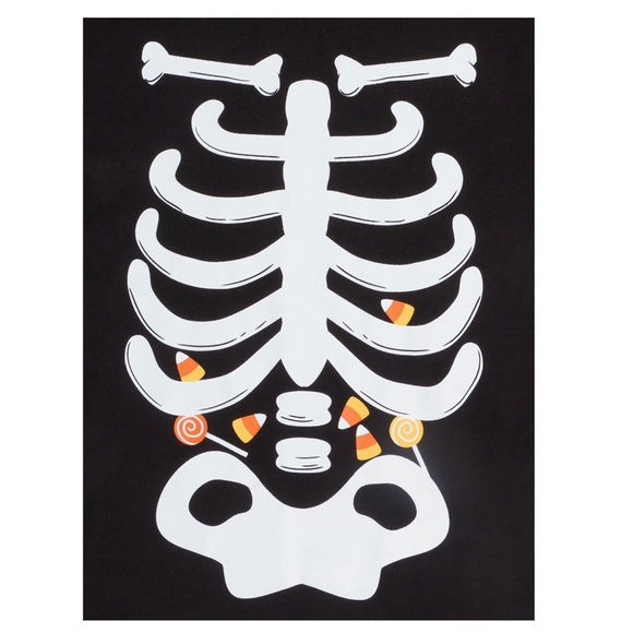 Two Piece Pajama Set Skeleton Print Kids Halloween - Picture 2 of 4